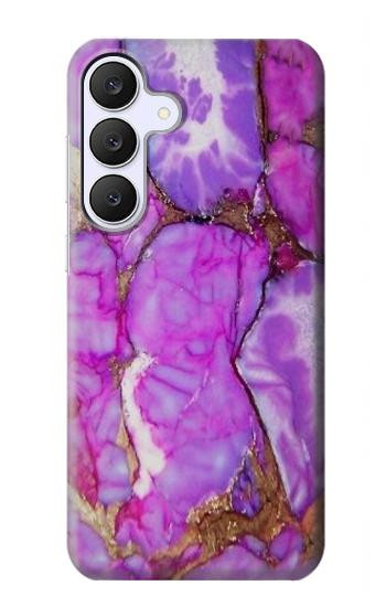 S2907 Violet Turquoise Pierre Etui Coque Housse pour Samsung Galaxy S25 FE