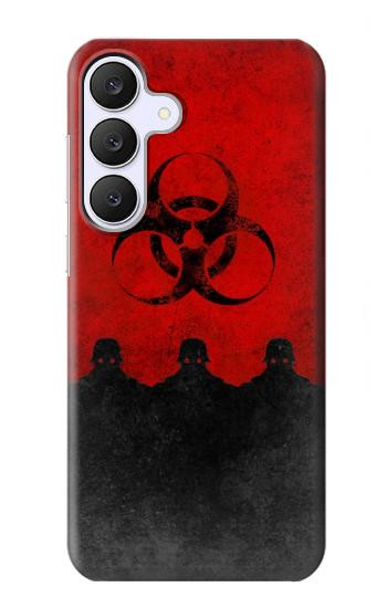 S2917 Biohazards Virus Alert Rouge Etui Coque Housse pour Samsung Galaxy S25 FE