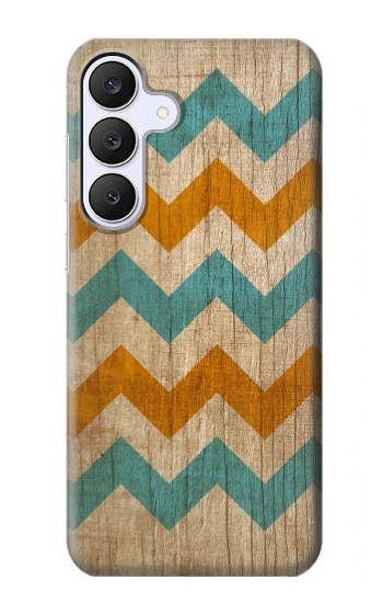 S3033 Bois Chevron Imprimé millésimé Graphic Etui Coque Housse pour Samsung Galaxy S25 FE, S26 FE