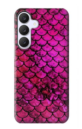 S3051 Rose Sirène écailles de poisson Etui Coque Housse pour Samsung Galaxy S25 FE, S26 FE