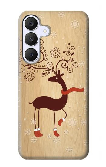 S3081 Bois Raindeer imprimé graphique Etui Coque Housse pour Samsung Galaxy S25 FE