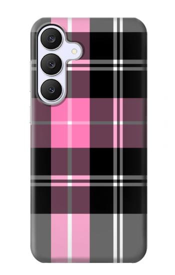 S3091 Motif rose à carreaux Etui Coque Housse pour Samsung Galaxy S25 FE, S26 FE