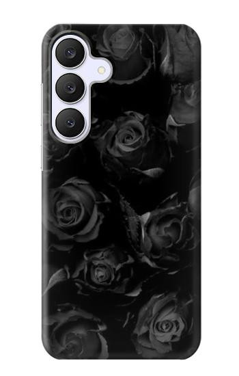 S3153 Noir Roses Etui Coque Housse pour Samsung Galaxy S25 FE