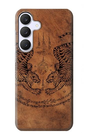 S3209 Sak Yant jumeau Tigre Etui Coque Housse pour Samsung Galaxy S25 FE, S26 FE