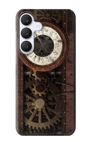 S3221 Gears steampunk Horloge Etui Coque Housse pour Samsung Galaxy S25 FE