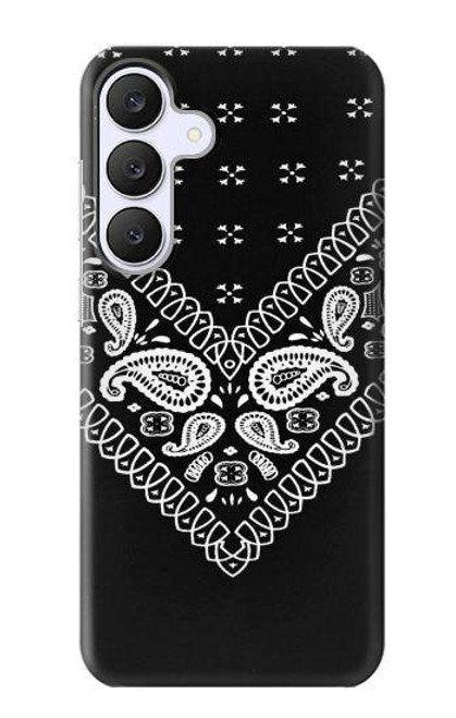 S3363 Motif Bandana Noir Etui Coque Housse pour Samsung Galaxy S25 FE