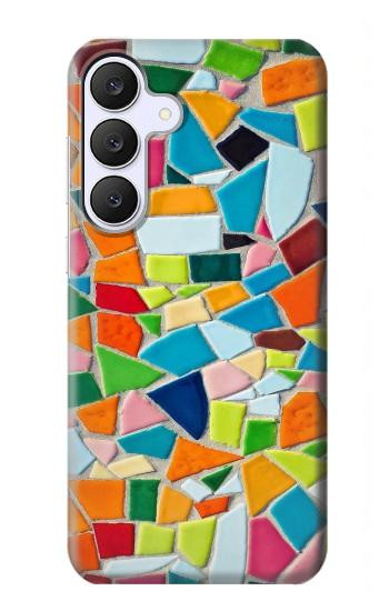 S3391 Art abstrait carreaux de mosaïque graphique Etui Coque Housse pour Samsung Galaxy S25 FE, S26 FE