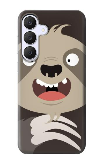 S3855 Dessin animé visage paresseux Etui Coque Housse pour Samsung Galaxy S25 FE, S26 FE