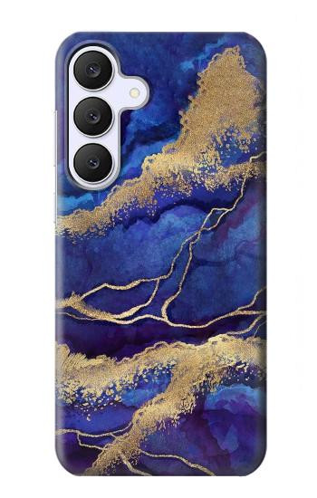 S3906 Marbre violet bleu marine Etui Coque Housse pour Samsung Galaxy S25 FE, S26 FE