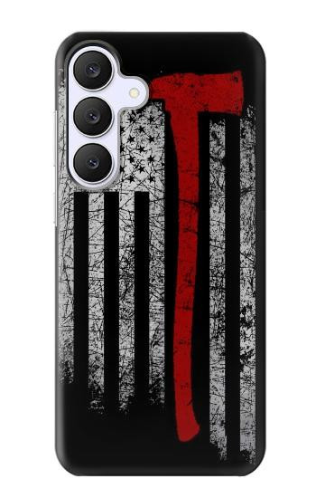 S3958 Drapeau de hache de pompier Etui Coque Housse pour Samsung Galaxy S25 FE, S26 FE