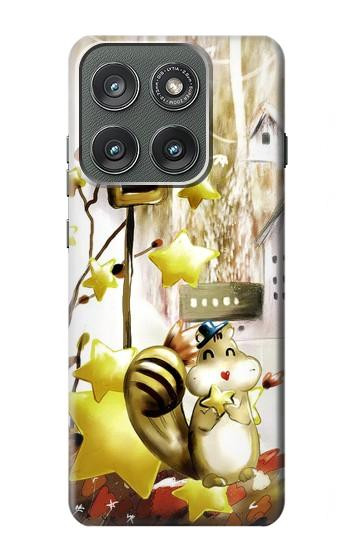 S0109 Écureuil mignon Dessin animé Etui Coque Housse pour Motorola Edge (2025)