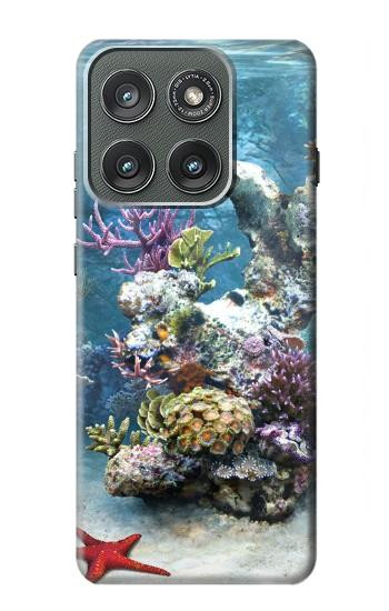 S0227 L'aquarium Etui Coque Housse pour Motorola Edge (2025)