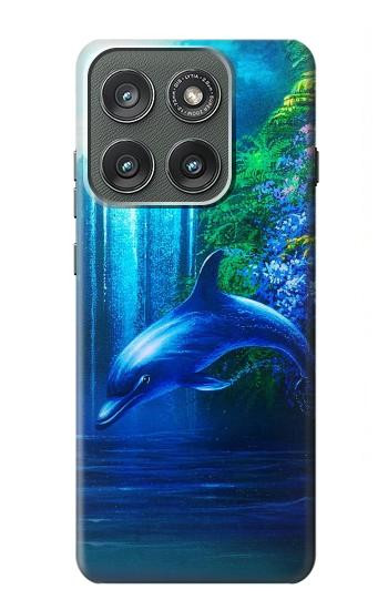 S0385 Dauphin Etui Coque Housse pour Motorola Edge (2025)