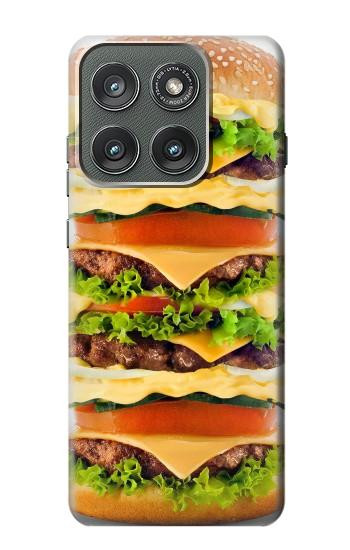 S0790 Hamburger Etui Coque Housse pour Motorola Edge (2025)