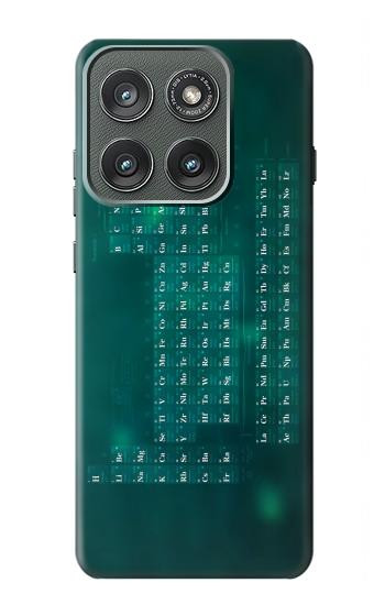 S0846 Chimie Tableau périodique Etui Coque Housse pour Motorola Edge (2025)