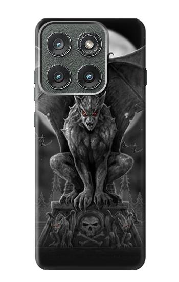 S0850 Gargouille diable démon Etui Coque Housse pour Motorola Edge (2025)