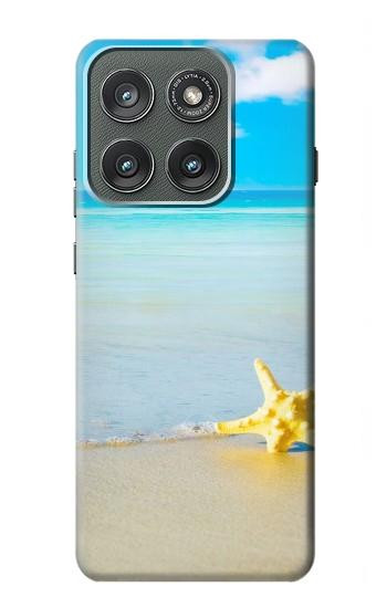 S0911 Détendez-vous à la plage Etui Coque Housse pour Motorola Edge (2025)