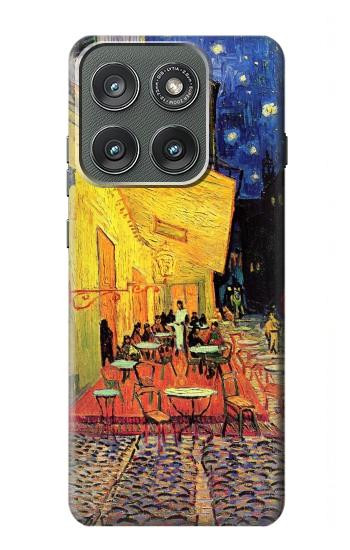 S0929 Van Gogh Café Terrasse Etui Coque Housse pour Motorola Edge (2025)