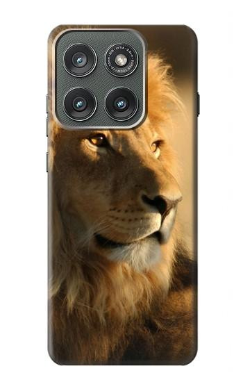 S1046 Le Roi Lion de la forêt Etui Coque Housse pour Motorola Edge (2025)