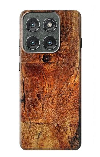 S1140 Bois graphique Etui Coque Housse pour Motorola Edge (2025)