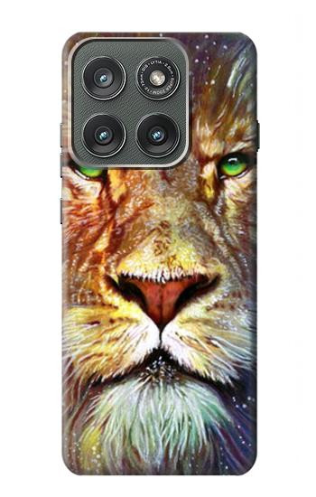 S1354 Lion Etui Coque Housse pour Motorola Edge (2025)