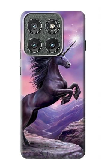S1461 Licorne Fantaisie Cheval Etui Coque Housse pour Motorola Edge (2025)