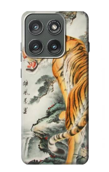 S1934 Peinture Tigre chinois Etui Coque Housse pour Motorola Edge (2025)