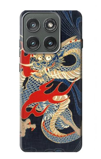 S2073 Japon dragon Art Etui Coque Housse pour Motorola Edge (2025)