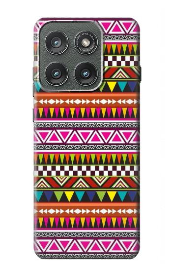 S2292 Motif tribal aztèque Etui Coque Housse pour Motorola Edge (2025)
