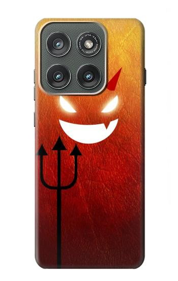 S2454 Rouge mignon petit diable Dessin animé Etui Coque Housse pour Motorola Edge (2025)