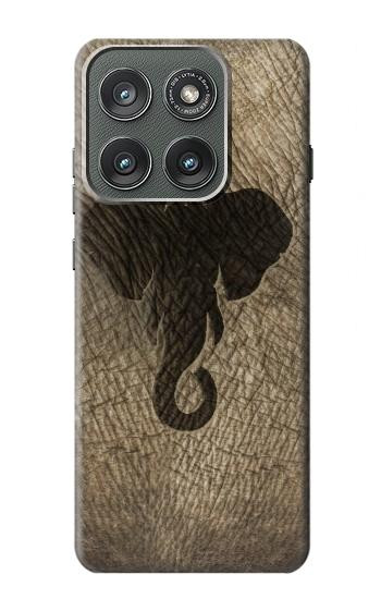 S2516 Elephant Peau Imprimé graphique Etui Coque Housse pour Motorola Edge (2025)