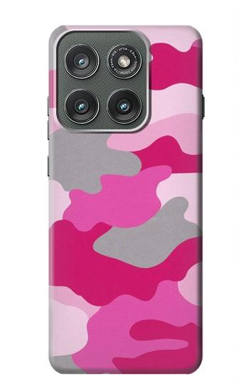 S2525 Rose Camo camouflage Etui Coque Housse pour Motorola Edge (2025)