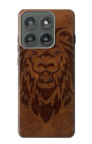 S2529 Leo Zodiaque Zodiaque marron Impression graphique Etui Coque Housse pour Motorola Edge (2025)