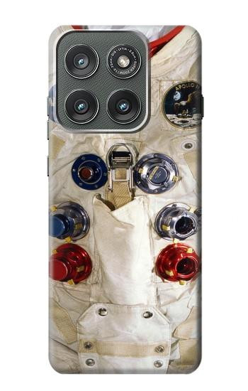 S2639 Neil Armstrong blanc astronaute Costume espace Etui Coque Housse pour Motorola Edge (2025)