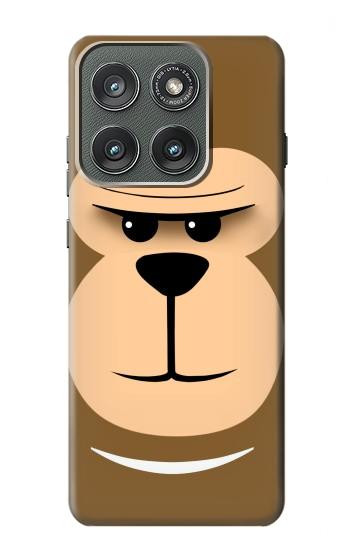 S2721 Mignon grincheux Singe Dessin animé Etui Coque Housse pour Motorola Edge (2025)