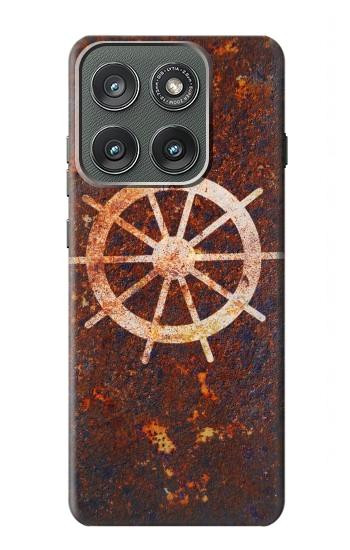 S2766 Roue de bateau Rusty Texture Etui Coque Housse pour Motorola Edge (2025)