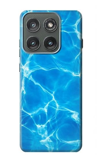 S2788 Bleu Piscine d'eau Etui Coque Housse pour Motorola Edge (2025)