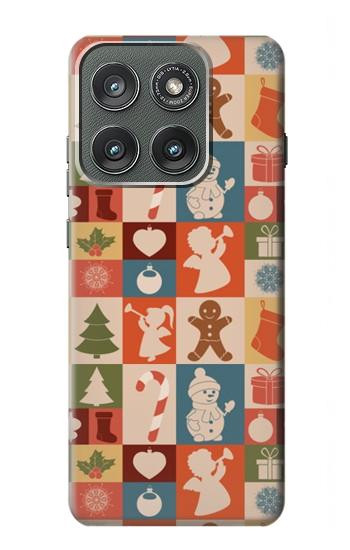 S2854 Motif mignon de Noël Etui Coque Housse pour Motorola Edge (2025)