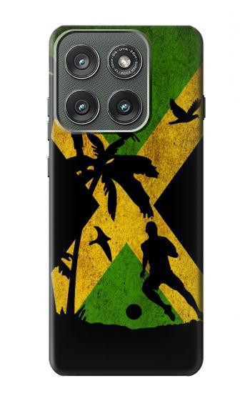 S2975 Jamaica Football Football Etui Coque Housse pour Motorola Edge (2025)