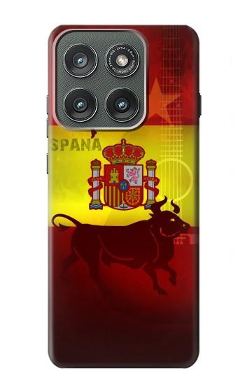 S2984 Espagne Football Football Etui Coque Housse pour Motorola Edge (2025)