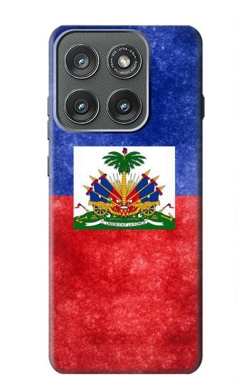 S3022 Haïti Drapeau Etui Coque Housse pour Motorola Edge (2025)
