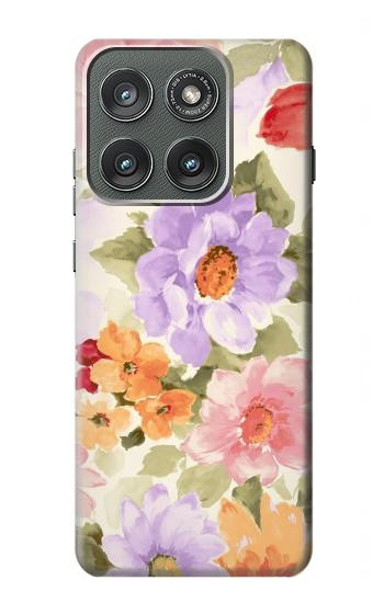 S3035 Peinture douce Fleur Etui Coque Housse pour Motorola Edge (2025)