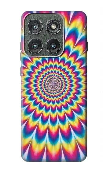 S3162 psychédélique coloré Etui Coque Housse pour Motorola Edge (2025)