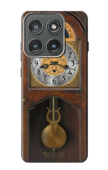 S3173 Grand-père Horloge Antique Horloge murale Etui Coque Housse pour Motorola Edge (2025)