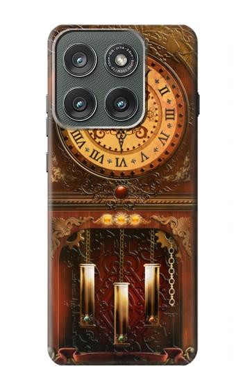 S3174 Horloge Grand-père Etui Coque Housse pour Motorola Edge (2025)