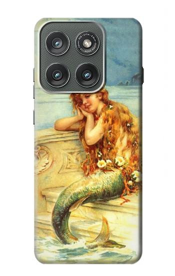 S3184 Peinture Petite Sirène Etui Coque Housse pour Motorola Edge (2025)