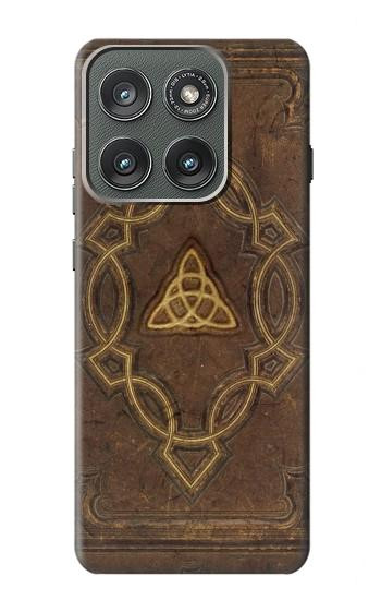 S3219 Sort Couverture Livre Etui Coque Housse pour Motorola Edge (2025)