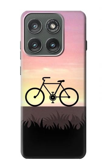 S3252 vélo Coucher de soleil Etui Coque Housse pour Motorola Edge (2025)