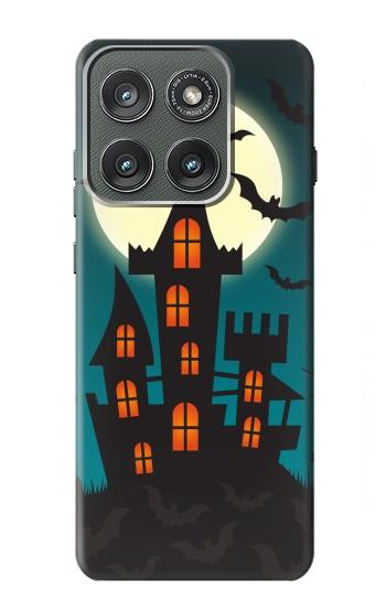 S3268 Château Halloween Festival Etui Coque Housse pour Motorola Edge (2025)