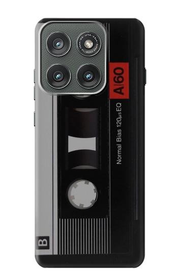 S3516 Ruban cassette millésimé Etui Coque Housse pour Motorola Edge (2025)